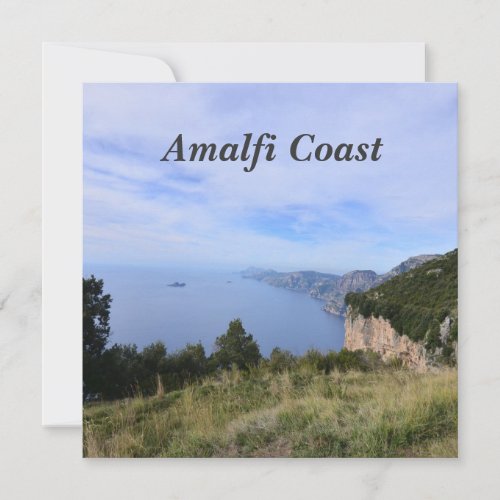 Stunning Amalfi Coast in Italy Invitation