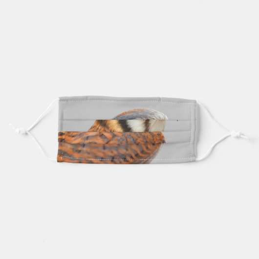 Stunning American Kestrel Sparrowhawk Falcon Adult Cloth Face Mask (Front, Folded)
