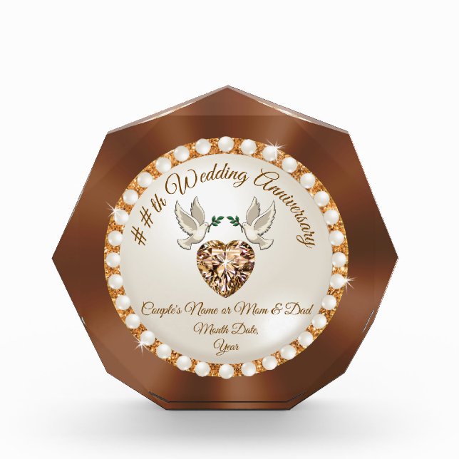 Stunning, Anniversary Gifts for Parents, Friends (Front)