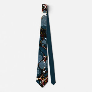 Stunning Antique Marbled Paper Tie