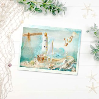 Stunning Aqua Sea Collage