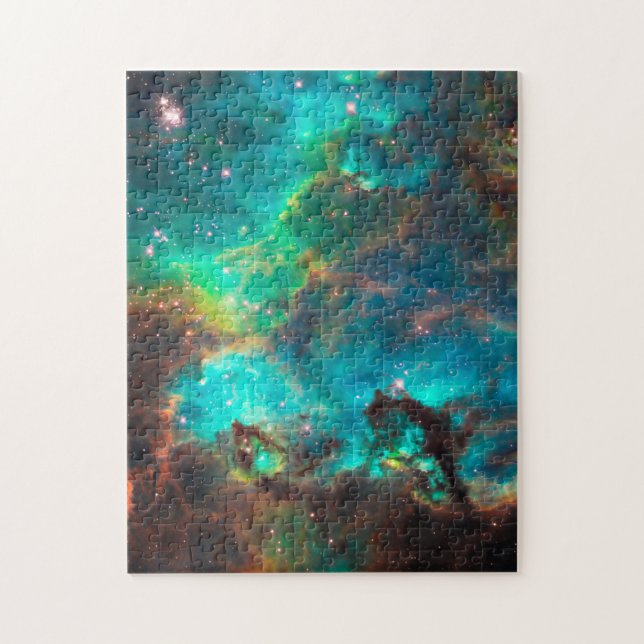 Stunning Aqua Star Cluster Jigsaw Puzzle (Vertical)