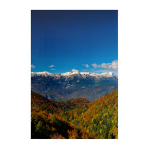Stunning autumn scenery a view on mountain Triglav Acrylic Print