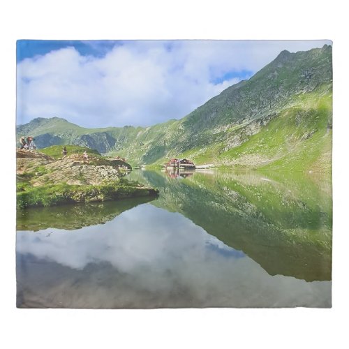 Stunning Balea Lake Romania – Alpine Photography Duvet Cover
