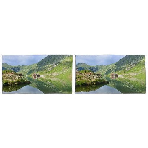 Stunning Balea Lake Romania – Alpine Photography Pillow Case
