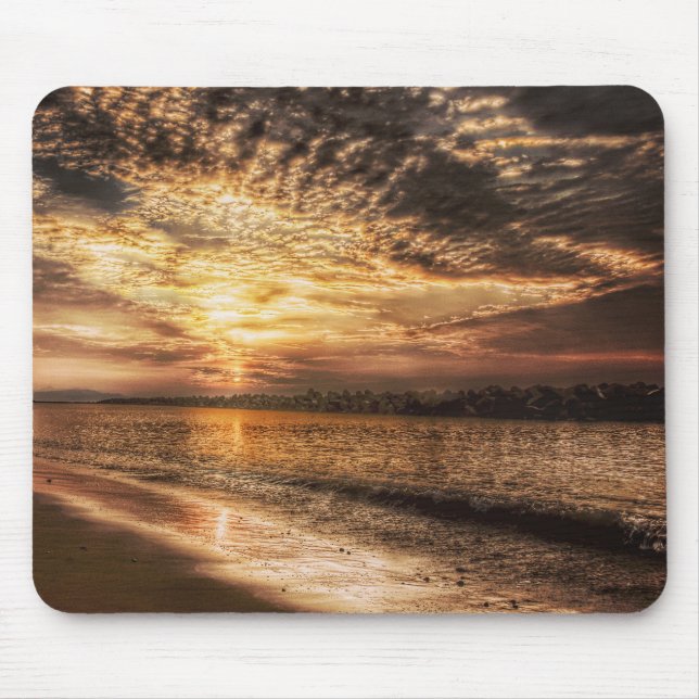 Stunning Beach Sunrise Mouse Pad (Front)