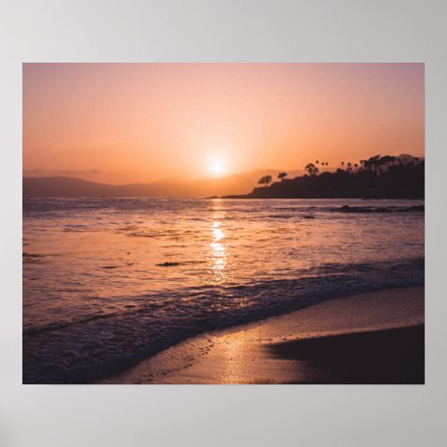 Stunning Beach Sunset Poster