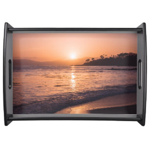 Stunning Beach Sunset Serving Tray