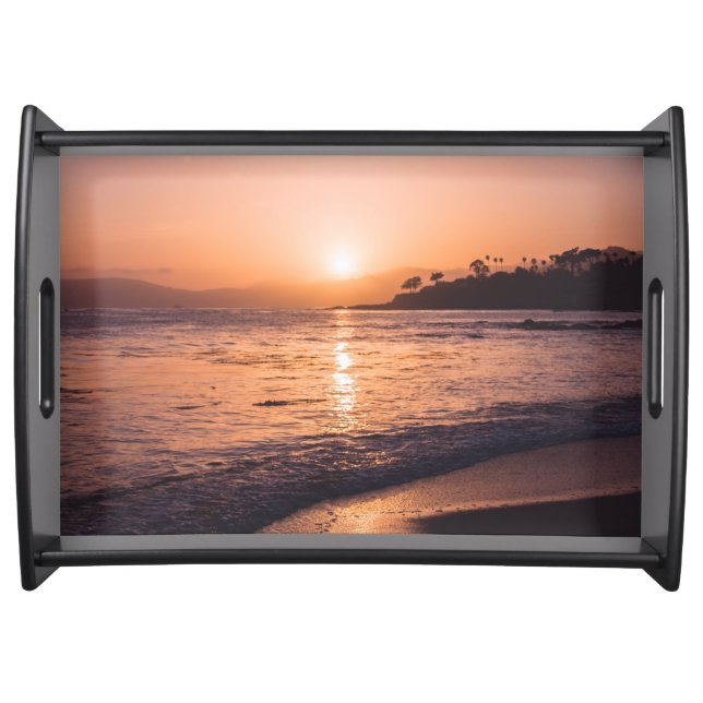 Stunning Beach Sunset Serving Tray (Front)