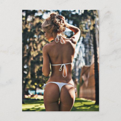 Stunning Beautiful Bikini Girl  photo postcard