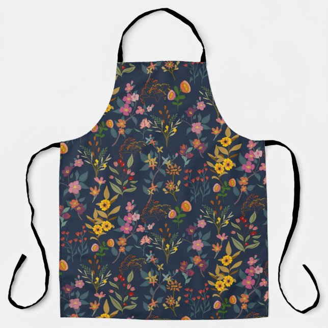 Stunning ,Beautiful colorful flowers  Apron (Front)