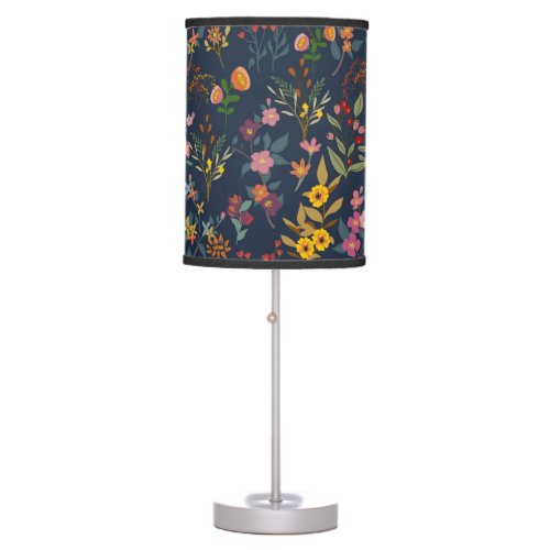Stunning Beautiful colorful flowers  Table Lamp