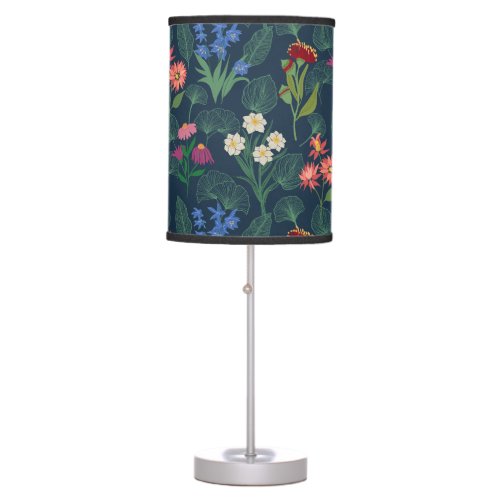 Stunning Beautiful Colorful WildFlowers Table Lamp