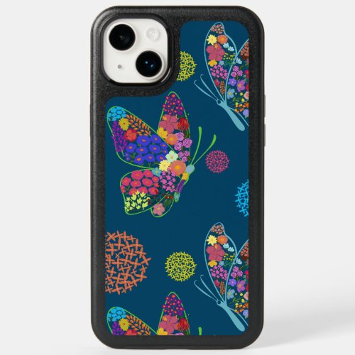 Stunning Beautiful Overload Floral Butterflies OtterBox iPhone 14 Plus Case