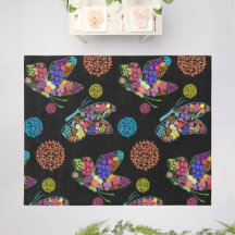 Stunning ,Beautiful "Overload Floral Butterflies"