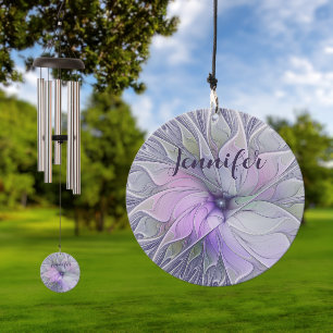 Stunning Beauty Abstract Fractal Art Flower Name Wind Chime