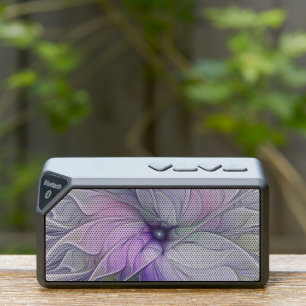 Stunning Beauty Modern Abstract Fractal Art Flower Bluetooth Speaker