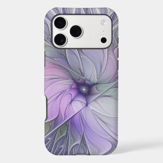 Stunning Beauty Modern Abstract Fractal Art Flower Case-Mate iPhone Case (Back)