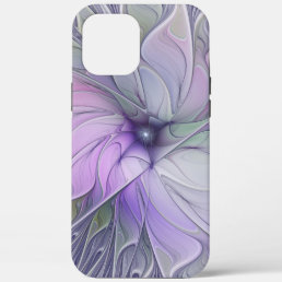 Stunning Beauty Modern Abstract Fractal Art Flower iPhone 12 Pro Max Case