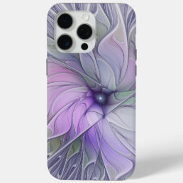 Stunning Beauty Modern Abstract Fractal Art Flower iPhone 15 Pro Max Case