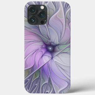 Stunning Beauty Modern Abstract Fractal Art Flower iPhone 13 Pro Max Case