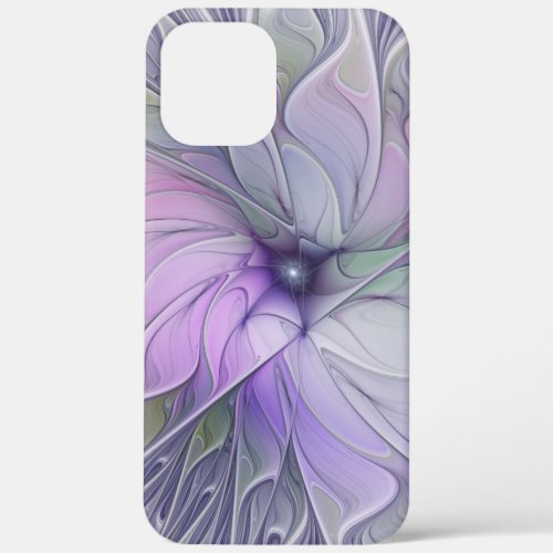 Stunning Beauty Modern Abstract Fractal Art Flower iPhone 12 Pro Max Case