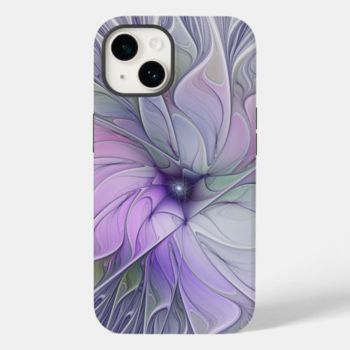 Stunning Beauty Modern Abstract Fractal Art Flower Case_Mate iPhone 14 Case