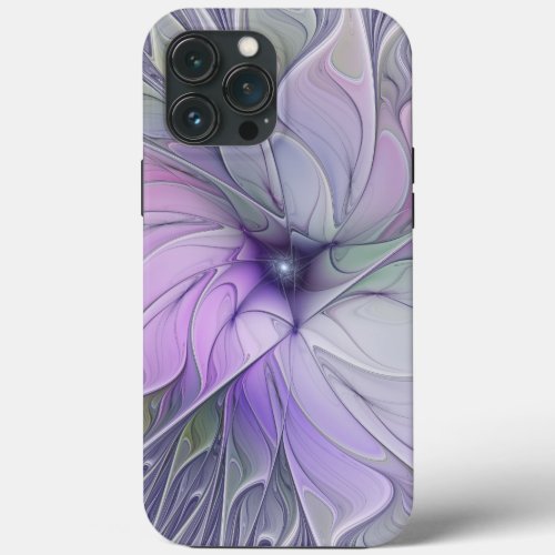 Stunning Beauty Modern Abstract Fractal Art Flower iPhone 13 Pro Max Case