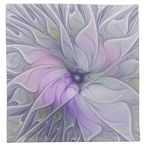 Stunning Beauty Modern Abstract Fractal Art Flower Cloth Napkin