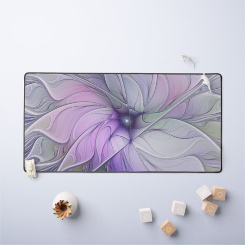 Stunning Beauty Modern Abstract Fractal Art Flower Desk Mat
