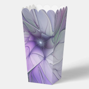 Stunning Beauty Modern Abstract Fractal Art Flower Favor Boxes