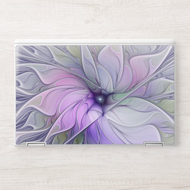 Stunning Beauty Modern Abstract Fractal Art Flower HP Laptop Skin (Front)