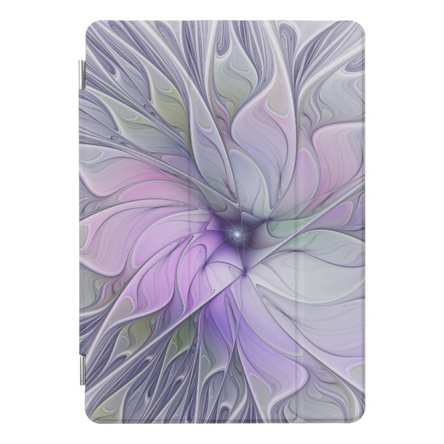 Stunning Beauty Modern Abstract Fractal Art Flower iPad Pro Cover (Front)