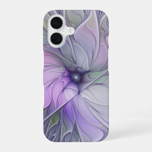 Stunning Beauty Modern Abstract Fractal Art Flower iPhone 16 Case