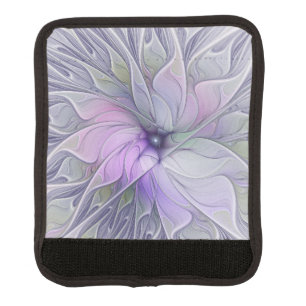 Stunning Beauty Modern Abstract Fractal Art Flower Luggage Handle Wrap