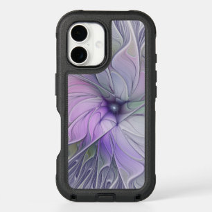Stunning Beauty Modern Abstract Fractal Art Flower iPhone 16 Case