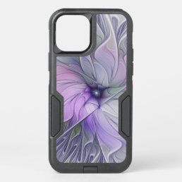 Stunning Beauty Modern Abstract Fractal Art Flower OtterBox Commuter iPhone 12 Case
