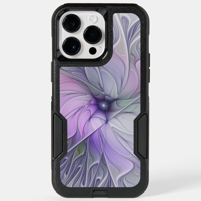 Stunning Beauty Modern Abstract Fractal Art Flower Otterbox iPhone Case (Back)