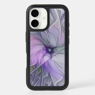 Stunning Beauty Modern Abstract Fractal Art Flower iPhone 16 Case