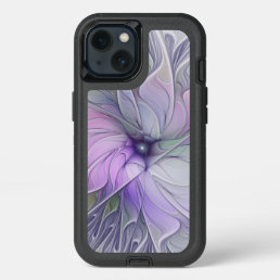 Stunning Beauty Modern Abstract Fractal Art Flower iPhone 13 Case