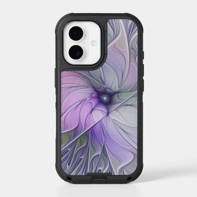 Stunning Beauty Modern Abstract Fractal Art Flower Otterbox iPhone Case (Back)
