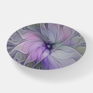 Stunning Beauty Modern Abstract Fractal Art Flower Paperweight