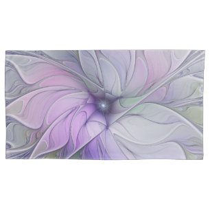 Stunning Beauty Modern Abstract Fractal Art Flower Pillow Case