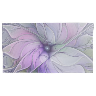 Stunning Beauty Modern Abstract Fractal Art Flower Pillow Case