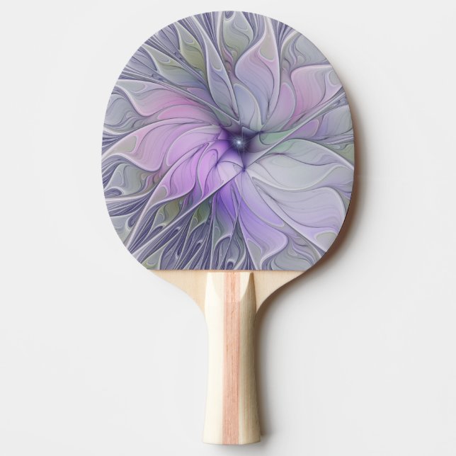 Stunning Beauty Modern Abstract Fractal Art Flower Ping Pong Paddle (Front)