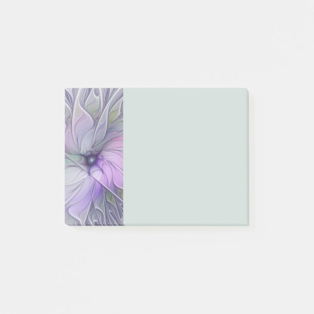 Stunning Beauty Modern Abstract Fractal Art Flower Post-it Notes (Front)