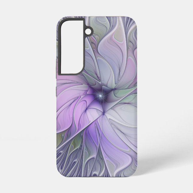 Stunning Beauty Modern Abstract Fractal Art Flower Samsung Galaxy Case (Back)