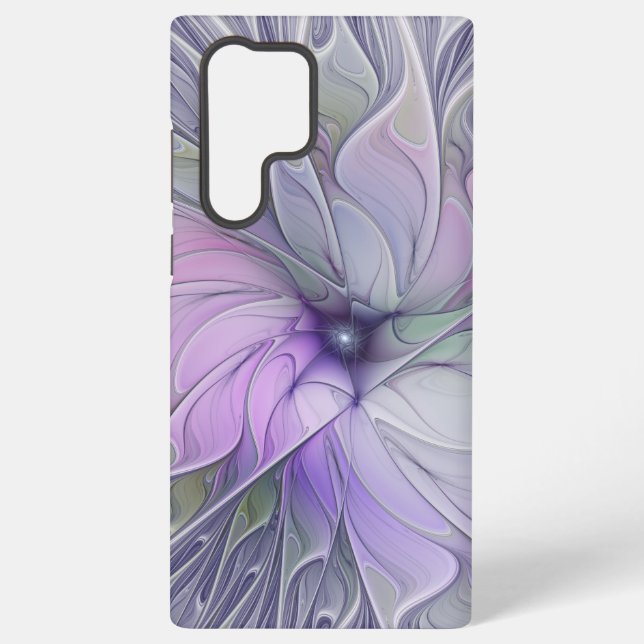 Stunning Beauty Modern Abstract Fractal Art Flower Samsung Galaxy Case (Back)