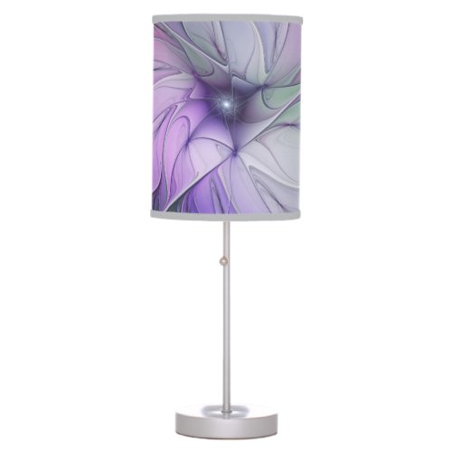 Stunning Beauty Modern Abstract Fractal Art Flower Table Lamp