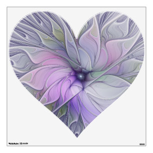 Stunning Beauty Modern Abstract Fractal Art Flower Wall Decal